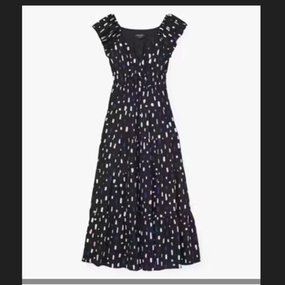 kate spade Painterly Strokes Flutter Sleeve Dress NWT - Picture 1 of 7
